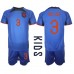 Cheap Netherlands Matthijs de Ligt #3 Away Football Kit Children World Cup 2022 Short Sleeve (+ pants)